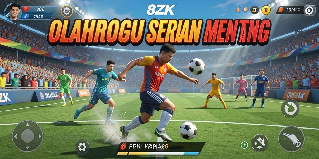 Tampilan permainan 8ZK dengan grafis olahraga yang dinamis.