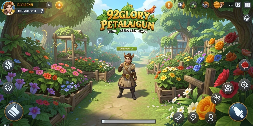 Tampilan gameplay Farming yang kaya dan mengasyikkan di 92GLORY.