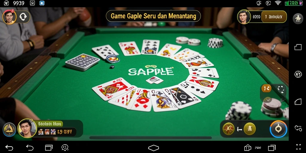 Screenshot gameplay seru game Gaple 9939.