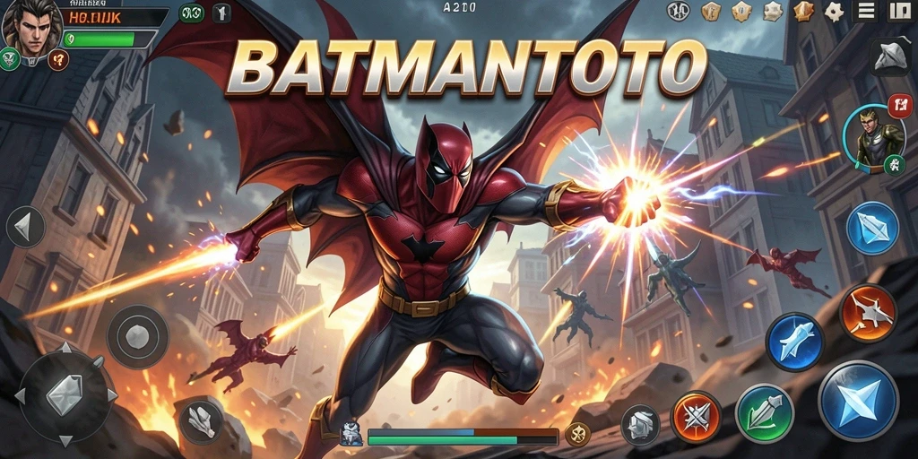 Tampilan aksi seru dalam gameplay BATMANTOTO yang menegangkan.