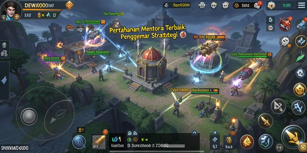 Gameplay seru permainan Tower Defense dengan grafis menawan.