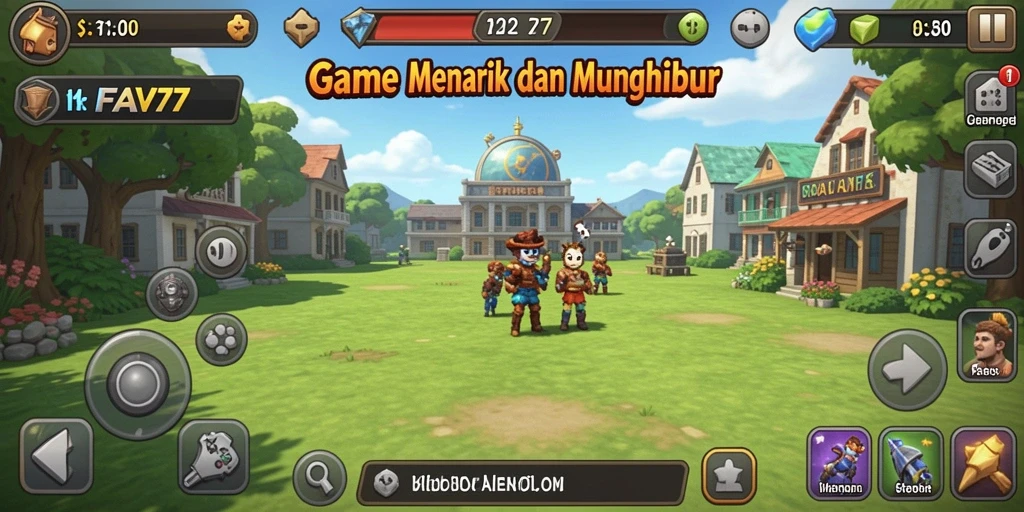 Tampilan gameplay menarik dari FAV77 saat mengumpulkan sumber daya.