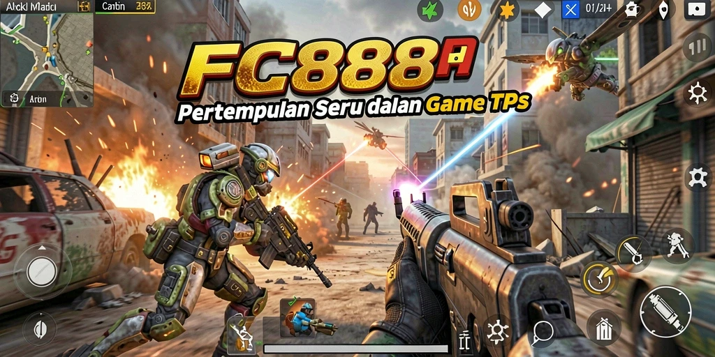 Tampilan gameplay FC888 yang mendebarkan dan penuh aksi.