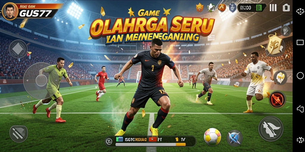 Tampilan gameplay seru dari GUS77 yang menampilkan aksi olahraga yang menarik.