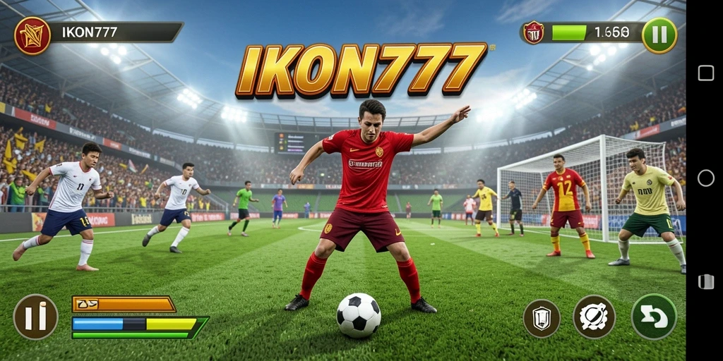 Tampilan gameplay seru dari IKON777 saat bertanding.