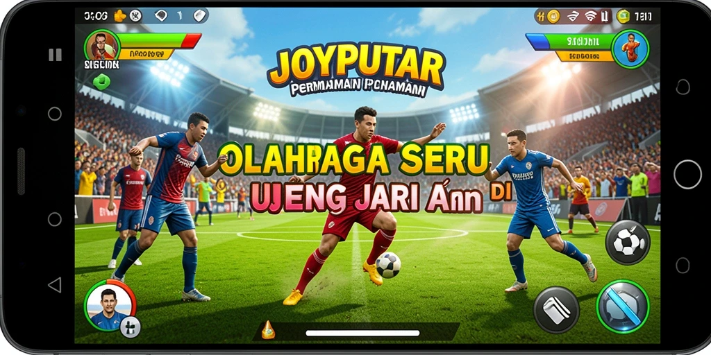 Tampilan gameplay seru dalam permainan olahraga JOYPUTAR.
