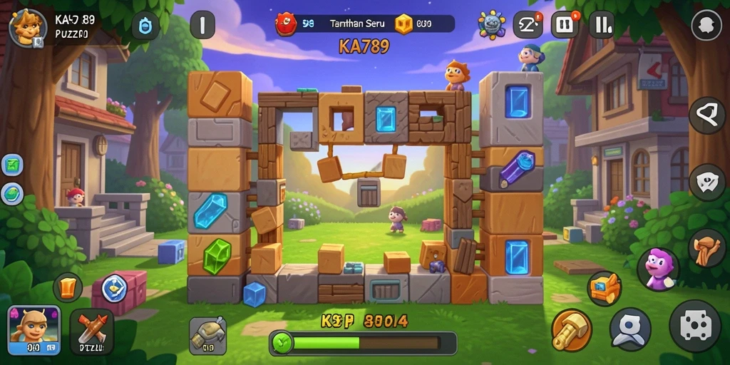 Screenshot utama KA789 menampilkan gameplay seru dari puzzle yang menantang.