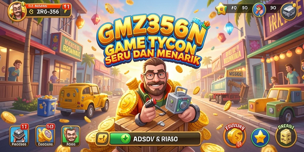 Tampilan gameplay MZ356 yang menarik dengan manajemen bisnis yang kompleks.