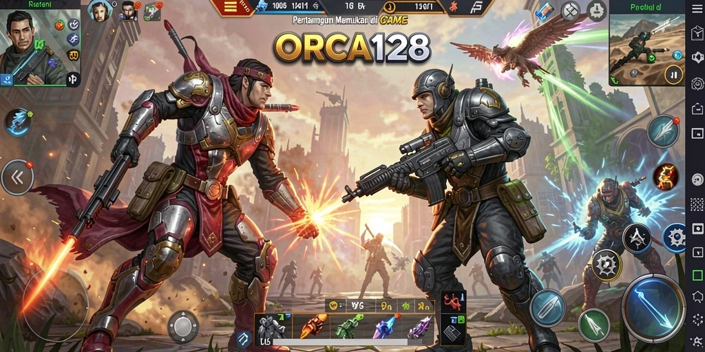 Gameplay menegangkan dan grafis menarik di ORCA128.