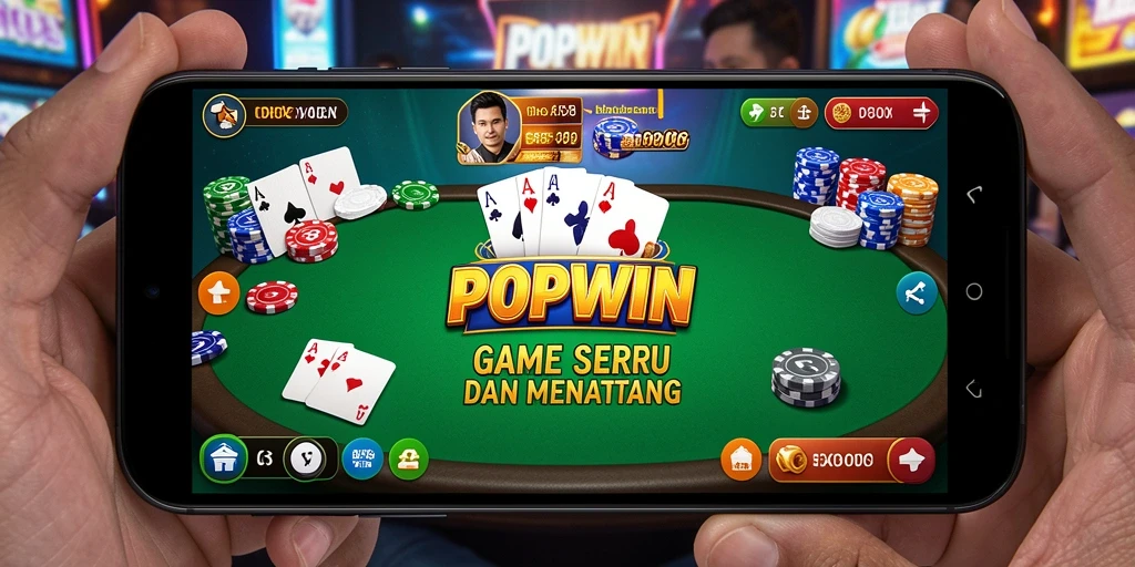 Tampilan gameplay seru di POPWIN saat bermain Poker.