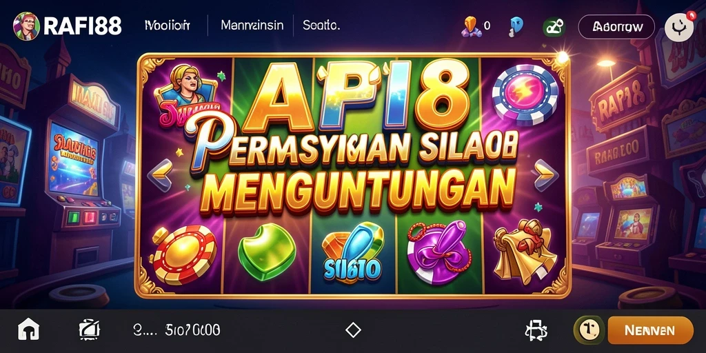 Tampilan layar permainan Slot RAFI88 yang menegangkan dan menarik.
