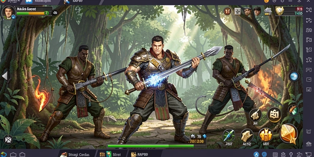 Tampilan gameplay menarik dari RAP89 yang menampilkan pertempuran strategis.