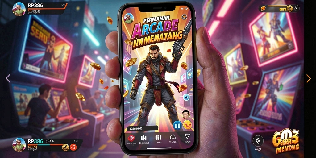 Tampilan screenshot utama RP886 saat gameplay seru dan menantang.