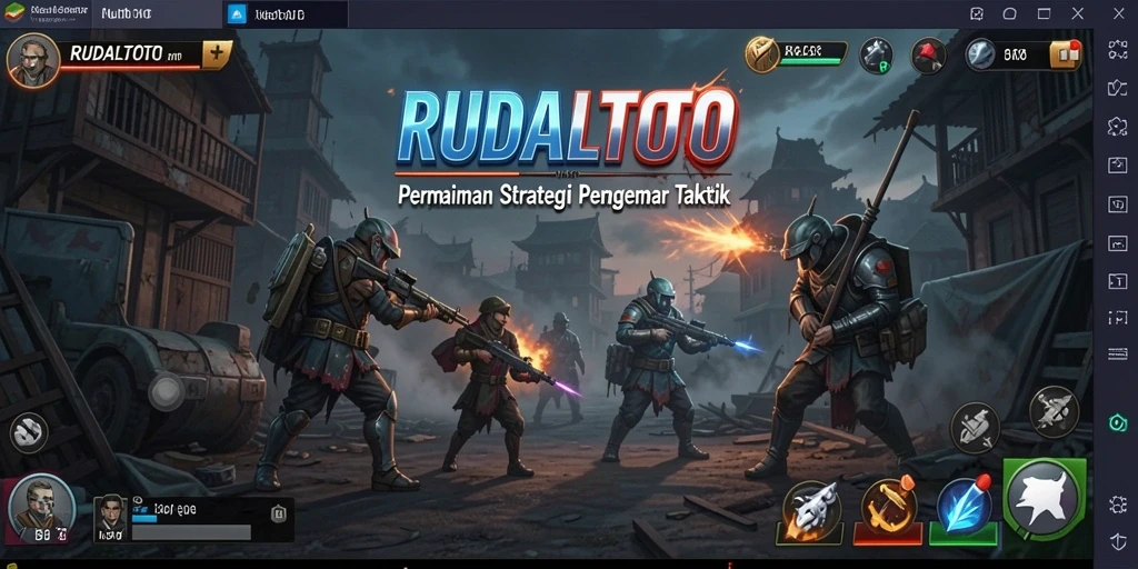 Screenshot RUDALTOTO menampilkan aksi strategis yang mendebarkan.