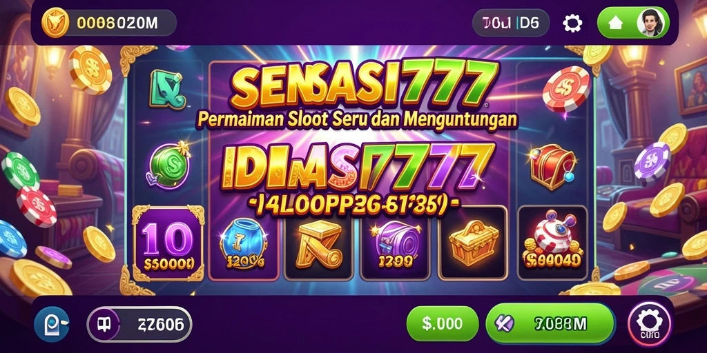 Screenshot gameplay SENSASI777 dengan grafik slot yang menarik.